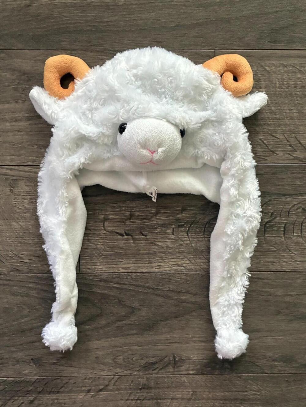 Sheep plush beanie